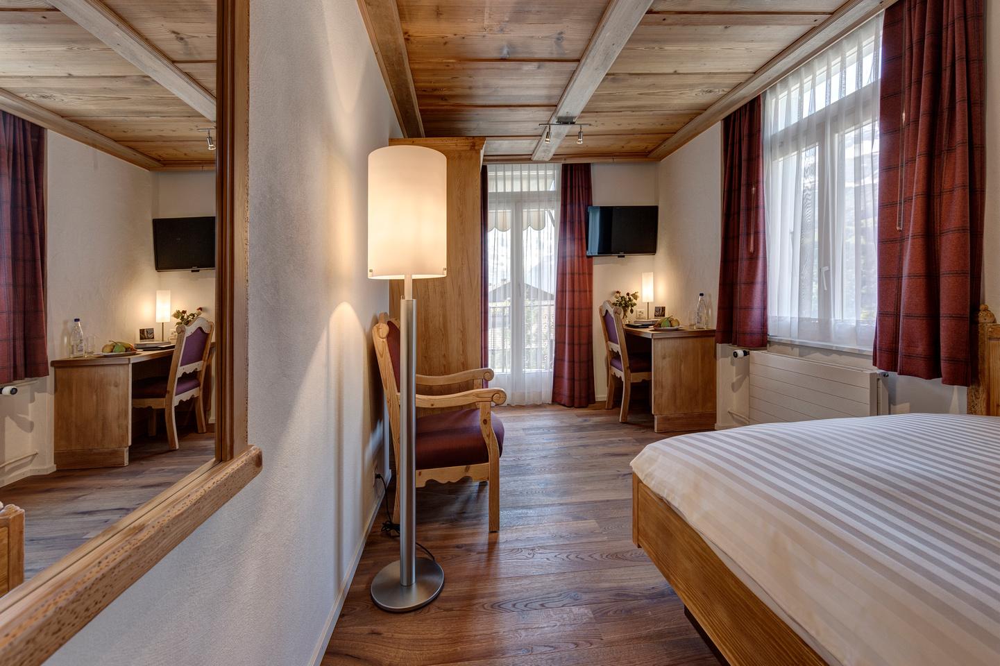 Hotel Schoenegg Wengen Oda fotoğraf